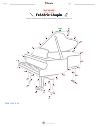 Frédéric Chopin printable worksheet preview