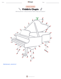 Aperçu de la feuille de travail imprimable Frédéric Chopin