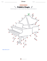Frédéric Chopin afdrukbare werkblad voorbeeld