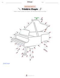 Frédéric Chopin yazdırılabilir çalışma sayfası önizlemesi