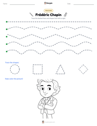 Frédéric Chopin printable worksheet preview
