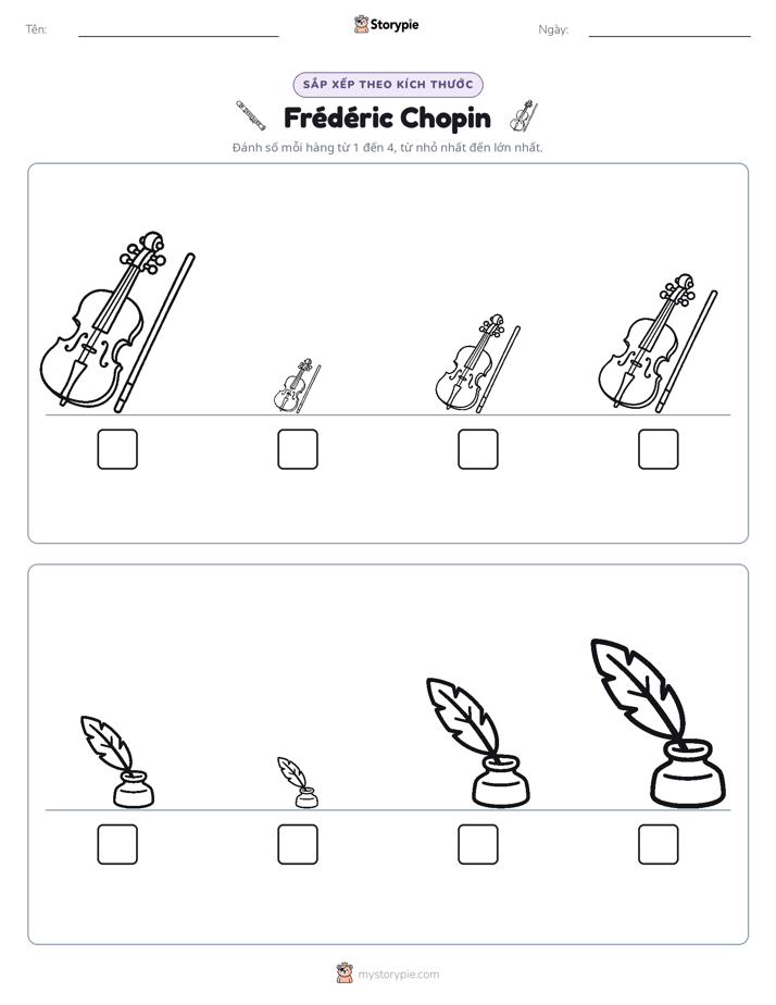 Thứ Tự Kích Thước