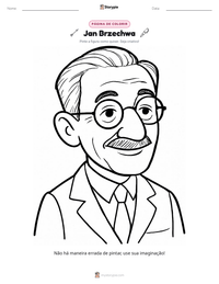 Prévia da folha de atividades imprimível Jan Brzechwa