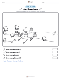 Jan Brzechwa printable worksheet preview