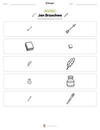 Jan Brzechwa printable worksheet preview