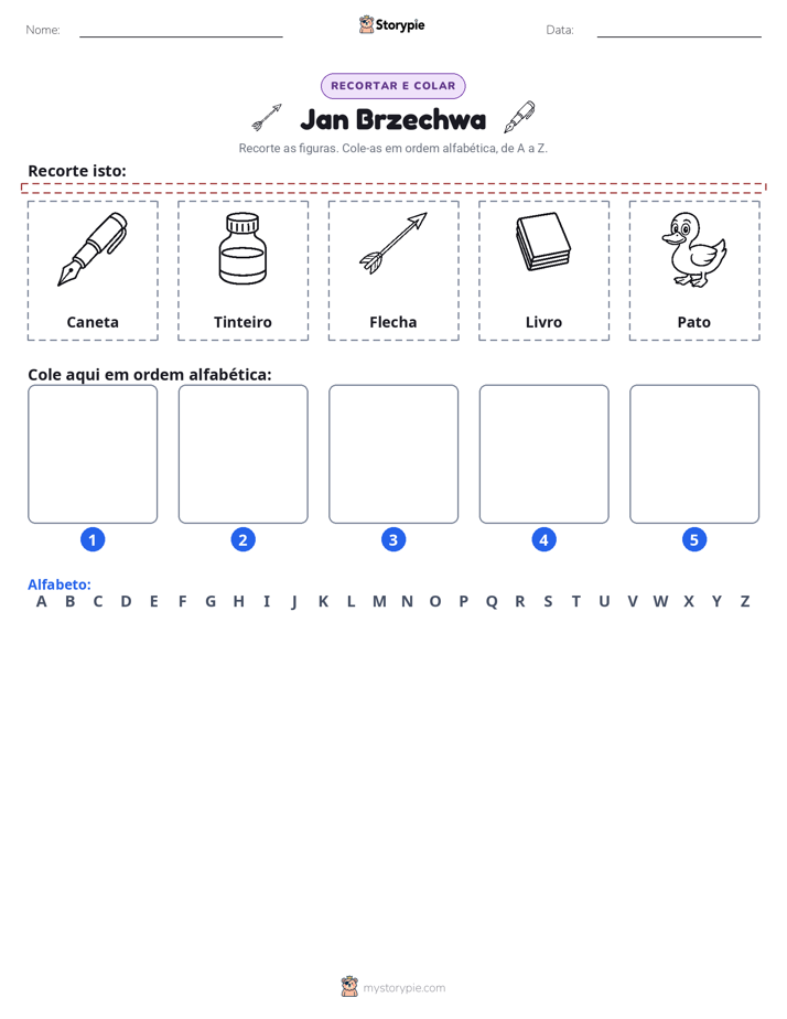 Recortar & Colar Alfabeto