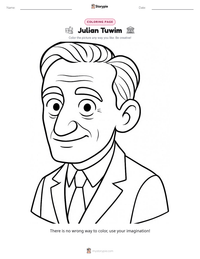 Julian Tuwim printable worksheet preview