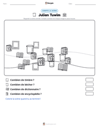 Aperçu de la feuille de travail imprimable Julian Tuwim