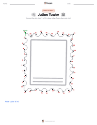 Julian Tuwim printable worksheet preview