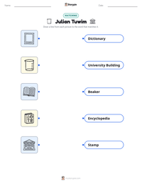Julian Tuwim printable worksheet preview
