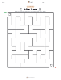 Aperçu de la feuille de travail imprimable Julian Tuwim