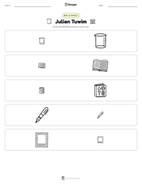Julian Tuwim printable worksheet preview