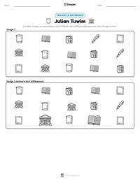 Aperçu de la feuille de travail imprimable Julian Tuwim