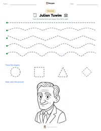 Julian Tuwim printable worksheet preview