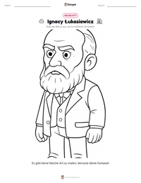 Ignacy Łukasiewicz druckbare Arbeitsblatt Vorschau