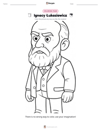 Ignacy Łukasiewicz printable worksheet preview
