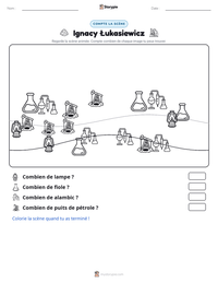 Aperçu de la feuille de travail imprimable Ignacy Łukasiewicz