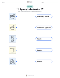 Ignacy Łukasiewicz printable worksheet preview
