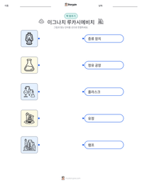 이그나치 루카시에비치 인쇄 가능한 워크시트 미리보기