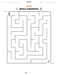 Ignacy Łukasiewicz druckbare Arbeitsblatt Vorschau