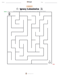 Anteprima della scheda stampabile di Ignacy Łukasiewicz