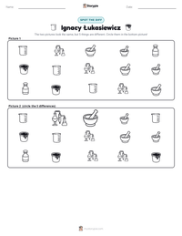 Ignacy Łukasiewicz printable worksheet preview