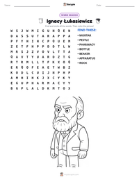 Ignacy Łukasiewicz printable worksheet preview