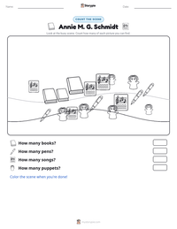 Annie M. G. Schmidt printable worksheet preview
