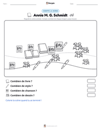 Aperçu de la feuille de travail imprimable Annie M. G. Schmidt