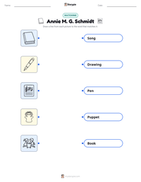 Annie M. G. Schmidt printable worksheet preview