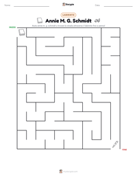 Anteprima della scheda stampabile di Annie M. G. Schmidt