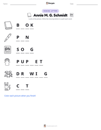Annie M. G. Schmidt printable worksheet preview