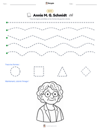 Aperçu de la feuille de travail imprimable Annie M. G. Schmidt