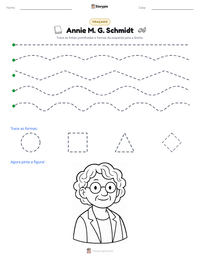 Prévia da folha de atividades imprimível Annie M. G. Schmidt