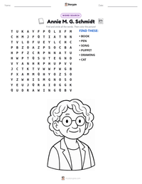 Annie M. G. Schmidt printable worksheet preview