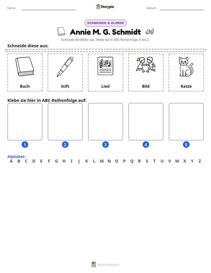 Schneiden & Einfügen Alphabet