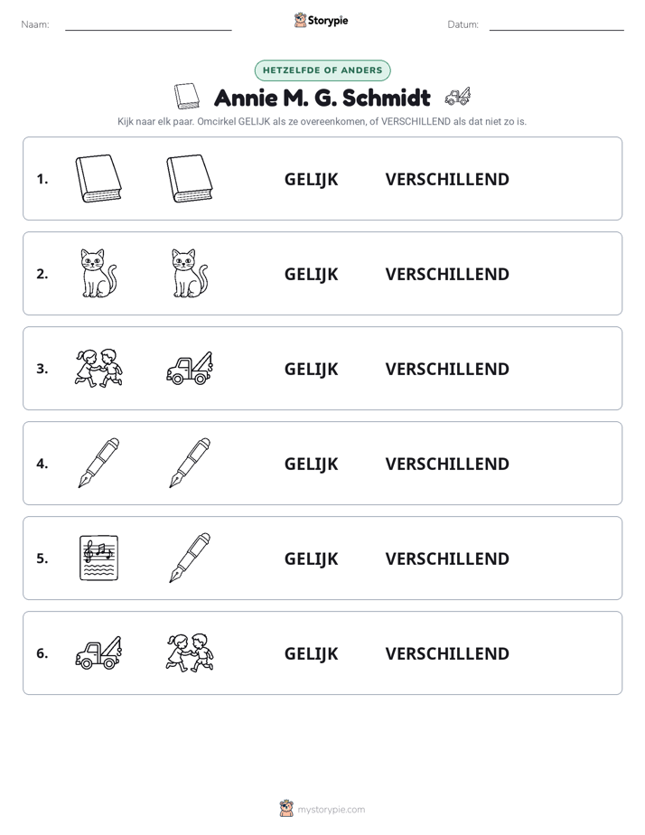 Zelfde of Verschillend