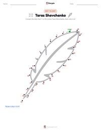 Taras Shevchenko printable worksheet preview