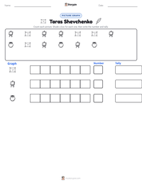 Taras Shevchenko printable worksheet preview