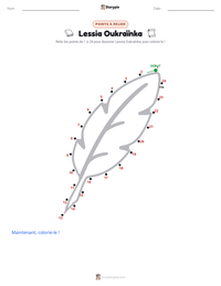 Aperçu de la feuille de travail imprimable Lessia Oukraïnka