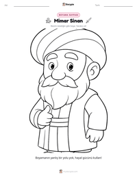Mimar Sinan yazdırılabilir çalışma sayfası önizlemesi