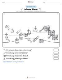 Mimar Sinan printable worksheet preview