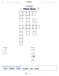 Mimar Sinan printable worksheet preview