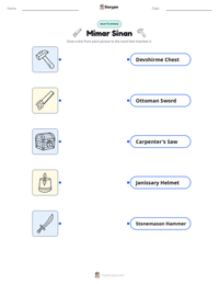 Mimar Sinan printable worksheet preview