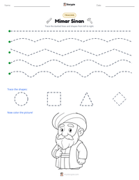 Mimar Sinan printable worksheet preview
