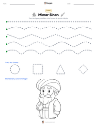 Aperçu de la feuille de travail imprimable Mimar Sinan