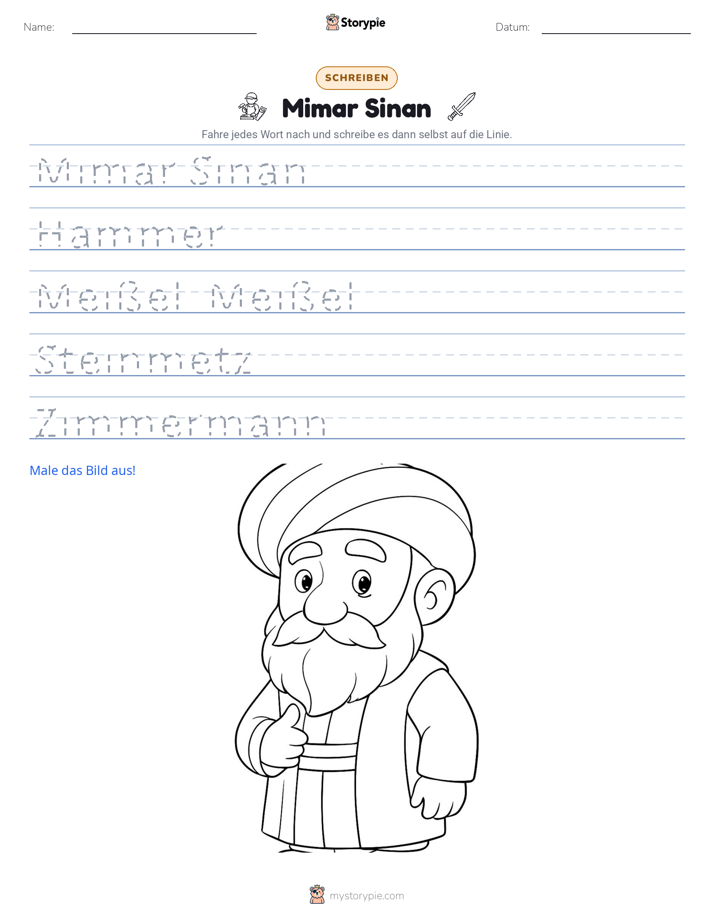 Schreibübung