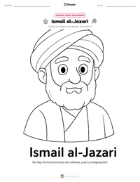 Vista previa de la hoja de trabajo imprimible de Ismail al-Jazari