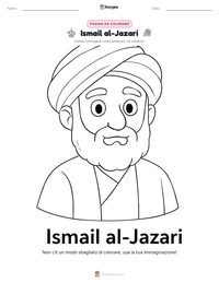 Anteprima della scheda stampabile di Ismail al-Jazari