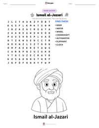 Ismail al-Jazari printable worksheet preview